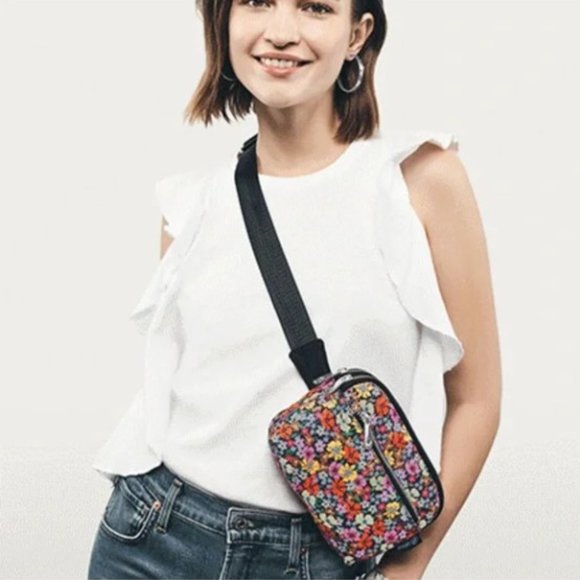 New Painted Poppies Belt Bag / Sling by Brighton Art by designer Catherine Hong - Picture 1 of 15